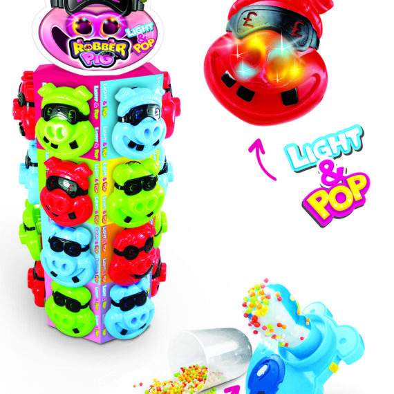 Johny Bee<br> Robber Pig Light&Pop<br> 24 Stück im Karton<br>