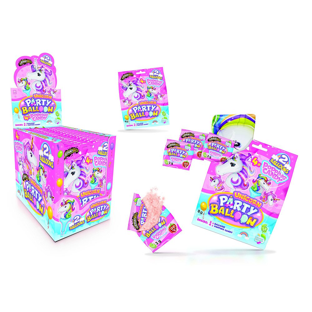 Johny Bee<br> Party Balloon Unicorn<br> 16 Stück im Karton<br>