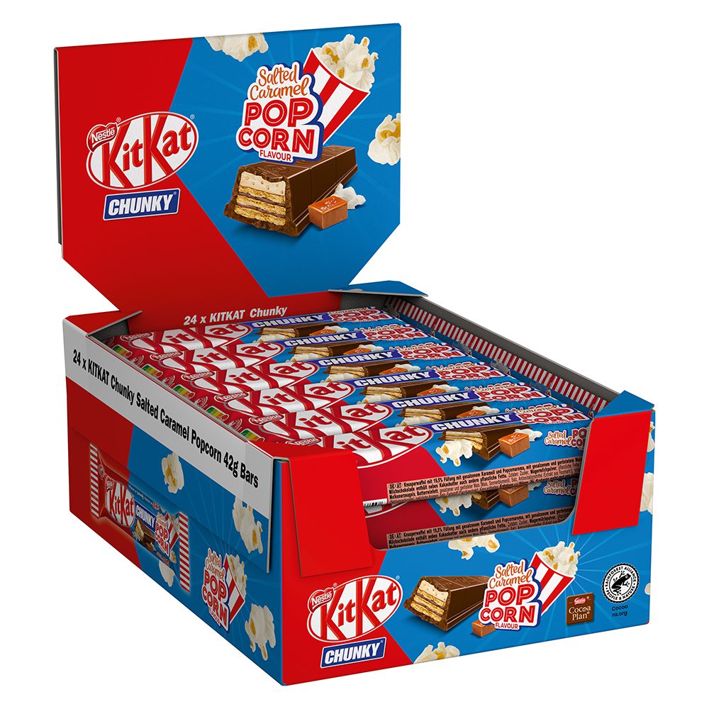 KitKat<br> Chunky Popcorn<br> 24x42g im Karton<br>