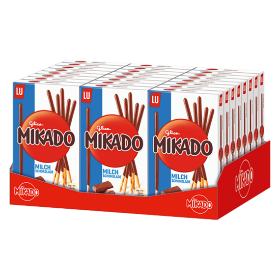 Mikado<br> Sticks Milchschokolade<br> 24x75g im Karton<br>