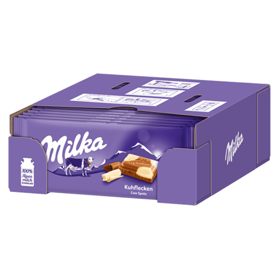 Milka<br> Kuhflecken<br> 23x100g im Karton<br>