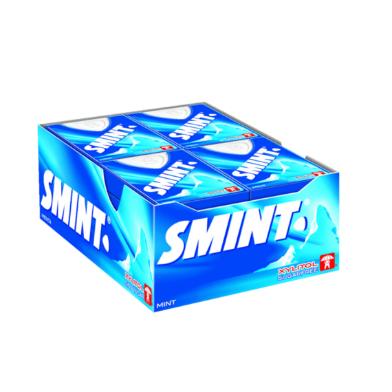 Smint<br>  Mint Blau<br>  12 Stück im Karton<br>