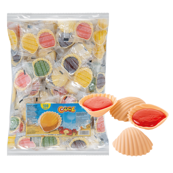 Schleckmuscheln<br>einzeln verpackt<br> ca. 100 Stück im Beutel<br>