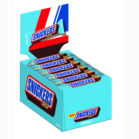 Snickers<br> Crisp<br> 24x40g im Karton<br>