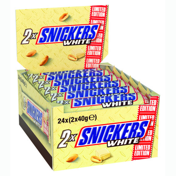 Snickers<br> White 2 Pack<br> 24x80g im Karton<br>