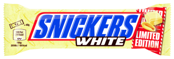 Snickers<br> White<br> 32x49g im Karton<br>