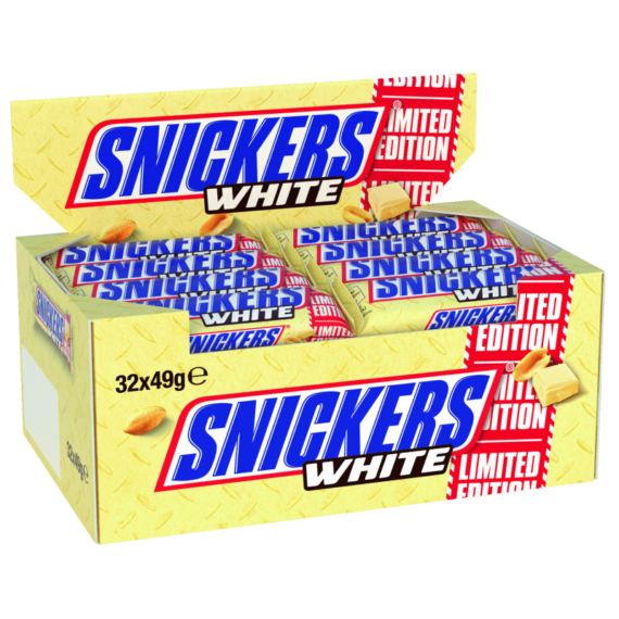 Snickers<br> White<br> 32x49g im Karton<br>