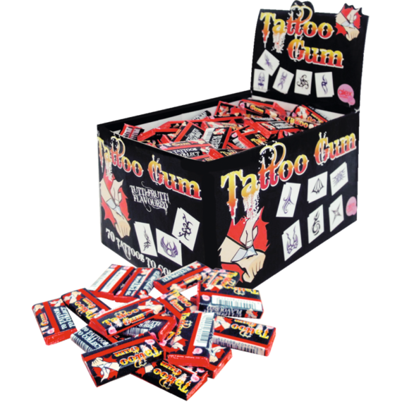 Alex Sweets<br> Tattoo Gum<br> 200 Stück im Karton<br>