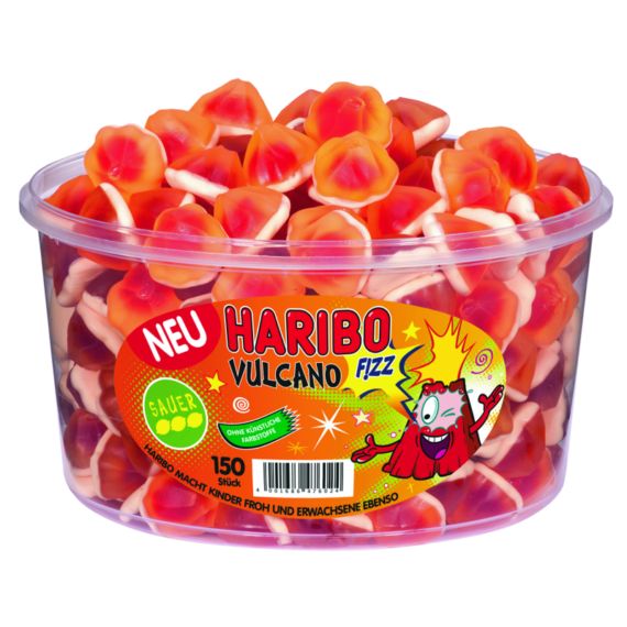 Haribo<br> Vulcano<br> 150 Stück in der Dose<br>