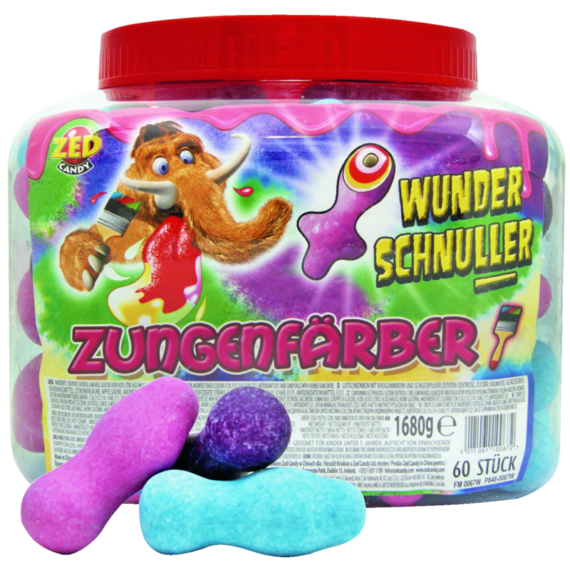 ZED<br> Wunderschnuller Zungenfärber<br>  80 Stück in der Dose<br>