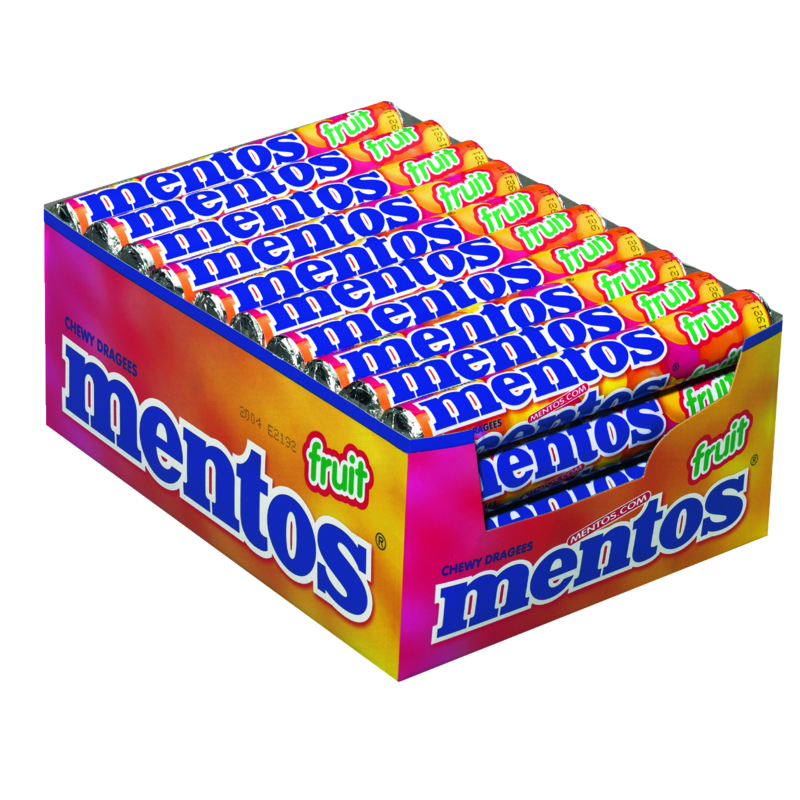 Mentos<br>  Fruit<br>  40 Stück im Karton<br>