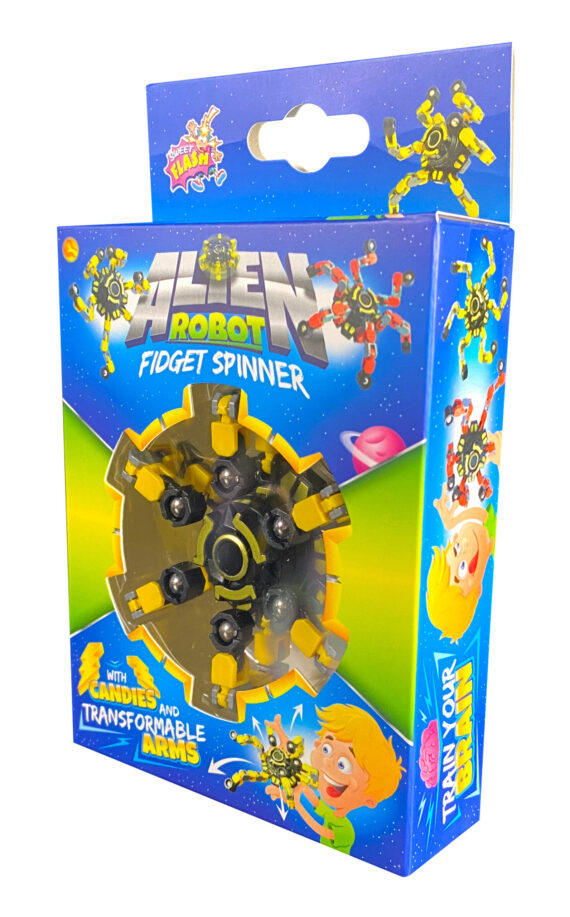 Sweet Flash<br> Alien Robot Fidget Spiner<br> 12 Stück im Karton<br>