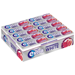 Extra White Himbeer Granatapfel Karton