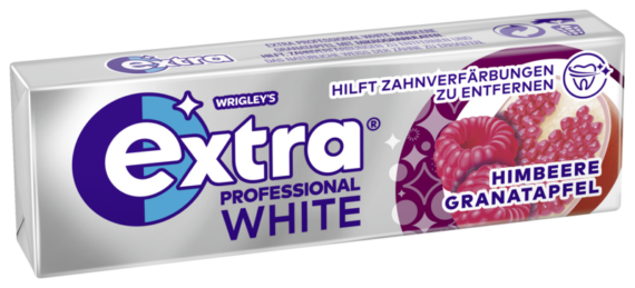 Wrigley's Extra Professional<br> White Himbeer Granatapfel<br> 30x10 Dragees<br>