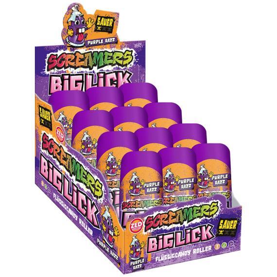 Screamers Big Lick Purple Razz Karton