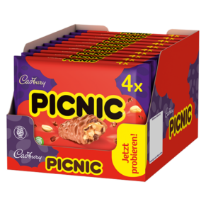 Cadbury<br> Picnic Riegel<br> 10x4 Stück im Karton<br>